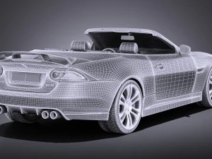 Jaguar XKR-S Convertible 2014 vray 3D Model