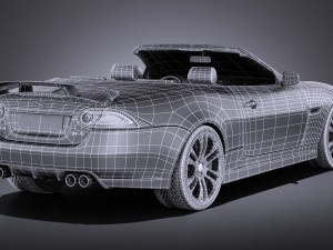Jaguar XKR-S Convertible 2014 vray 3Dモデル