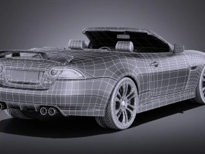Jaguar XKR-S Convertible 2014 vray 3D Model