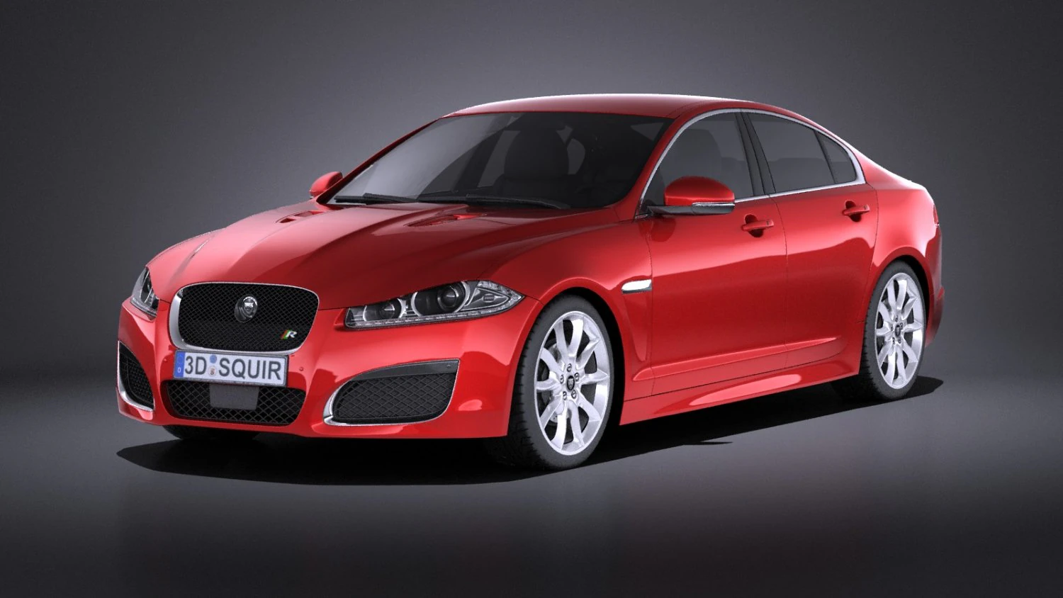 Jaguar XF-R 2015 vray 3D Model .c4d .max .obj .3ds .fbx .stl .blend 