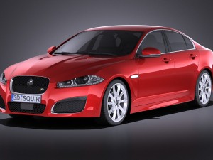 Jaguar XF-R 2015 vray 3D Модель