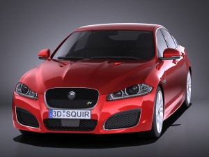 Jaguar XF-R 2015 vray 3D Model