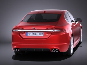 Jaguar XF-R 2015 vray 3D Model