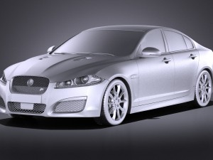Jaguar XF-R 2015 vray 3D Model