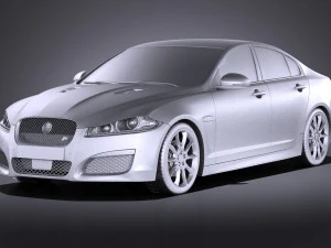Jaguar XF-R 2015 vray 3D Model