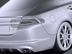 Jaguar XF-R 2015 vray 3D Model