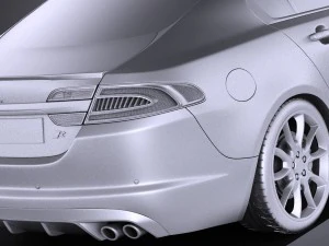 Jaguar XF-R 2015 vray 3D Model