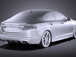Jaguar XF-R 2015 vray 3D Model