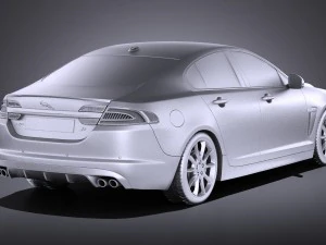 Jaguar XF-R 2015 vray 3D Model