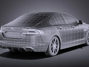 Jaguar XF-R 2015 vray 3D Model