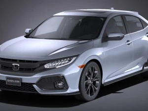 Honda Civic Hatchback 2017 Modello 3D