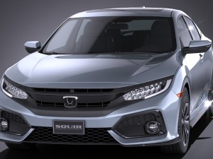 Honda Civic Hatchback 2017 Model 3D