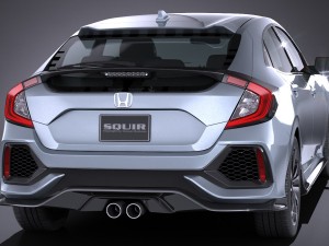 Honda Civic Hatchback 2017 Model 3D