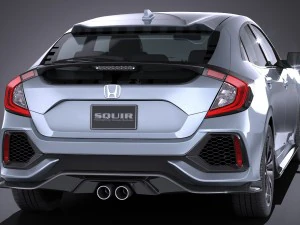 Honda Civic Hatchback 2017 3D Model
