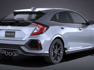 Honda Civic Hatchback 2017 Model 3D