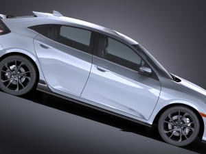 Honda Civic Hatchback 2017 Model 3D