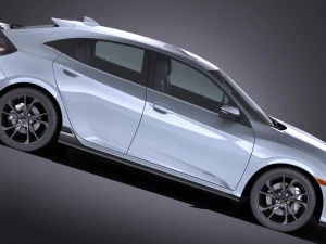Honda Civic Hatchback 2017 3D Model