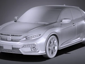 Honda Civic Hatchback 2017 3D Model