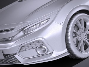 Honda Civic Hatchback 2017 Model 3D
