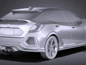 Honda Civic Hatchback 2017 3D Model