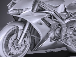 Triumph Daytona 675 2016 Modelo 3D
