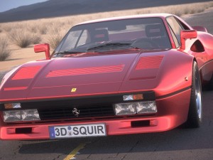 Ferrari 288 GTO 1984-1987 desert studio 3D 模型