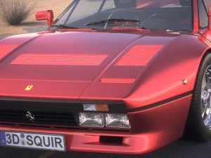 Ferrari 288 GTO 1984-1987 desert studio 3D Model