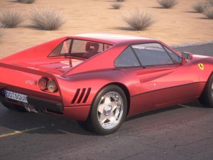 Ferrari 288 GTO 1984-1987 desert studio 3D 模型