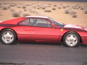 Ferrari 288 GTO 1984-1987 desert studio 3D 模型