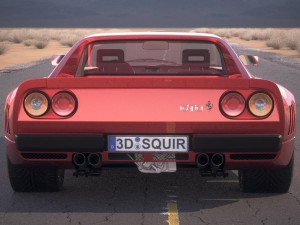 Ferrari 288 GTO 1984-1987 desert studio 3D 模型