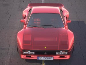 Ferrari 288 GTO 1984-1987 desert studio 3D 模型