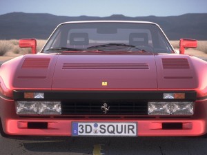 Ferrari 288 GTO 1984-1987 desert studio 3D 模型