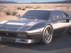 Ferrari 288 GTO 1984-1987 desert studio 3D 模型