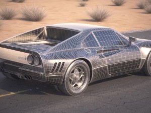Ferrari 288 GTO 1984-1987 desert studio 3D 模型
