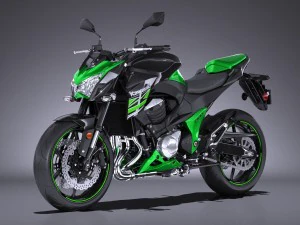Kawasaki Z800 2017 Modello 3D