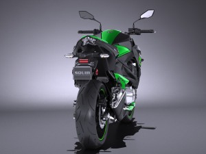 Kawasaki Z 800 2017 3D Model in Sport Cars 3DExport