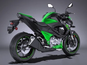 Kawasaki Z800 2017 3D Model
