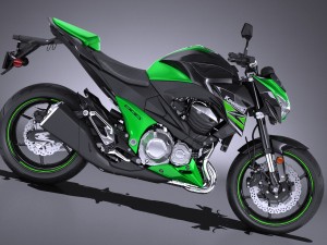Kawasaki Z 800 2017 3D 模型