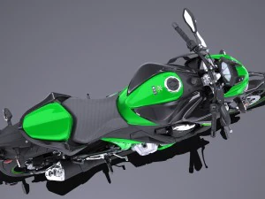 Kawasaki Z800 2017 3D Model