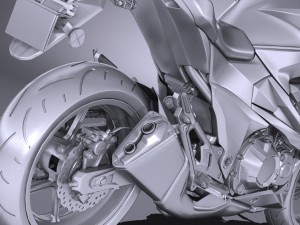 Kawasaki Z 800 2017 3D 模型