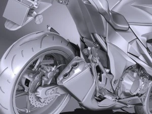 Kawasaki Z800 2017 3D Model