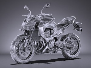 Kawasaki Z 800 2017 3D 模型