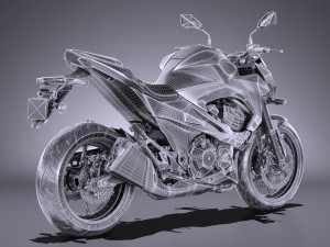 Kawasaki Z 800 2017 3D 模型