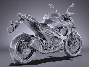 Kawasaki Z800 2017 3D Model