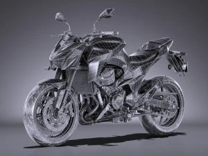 Kawasaki Z800 2017 3D Model