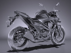 Kawasaki Z 800 2017 3D 模型