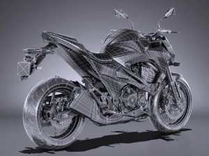 Kawasaki Z800 2017 3D Model