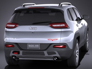 Jeep Cherokee Euro 2015 vray Model 3D