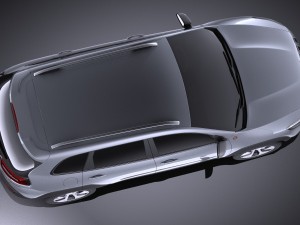 Jeep Cherokee Euro 2015 vray Model 3D