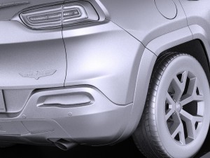 Jeep Cherokee Euro 2015 vray Model 3D